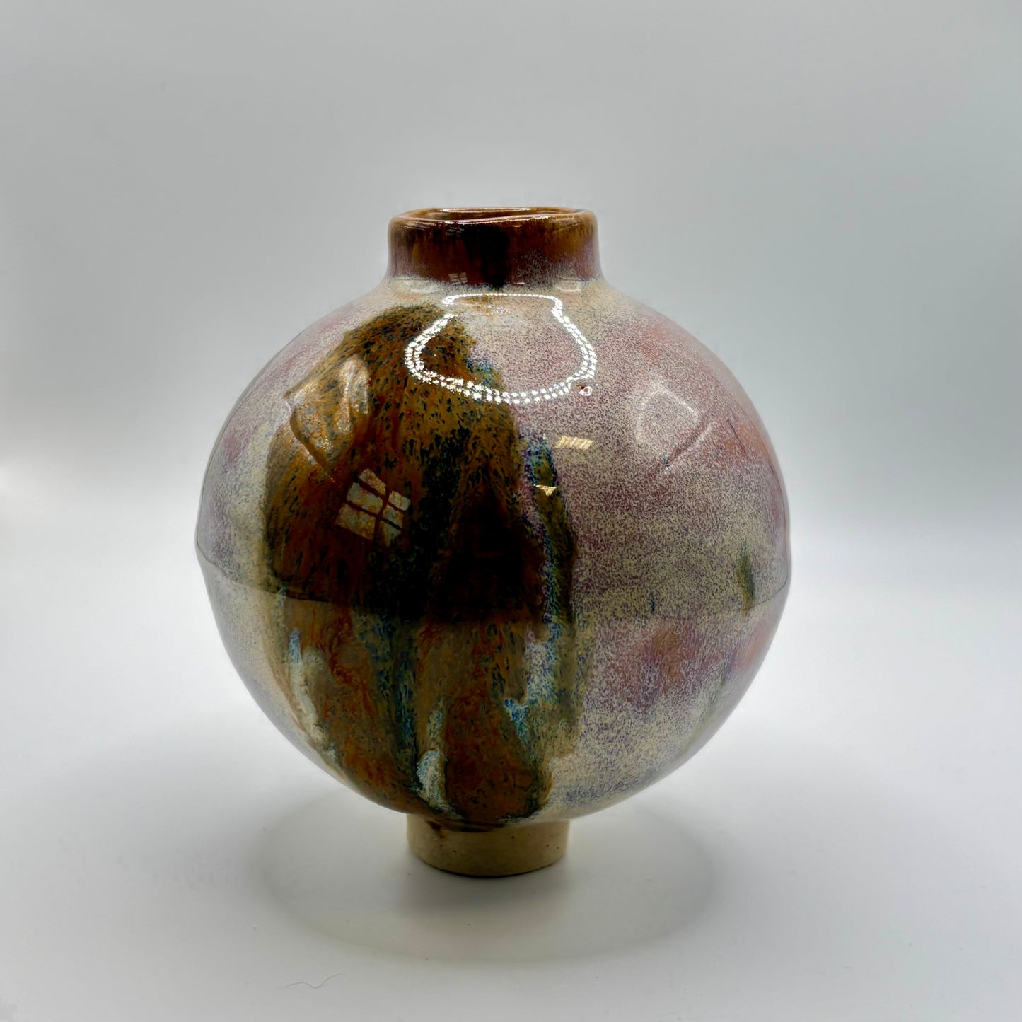 brown moon jar Yun - NO.18 small