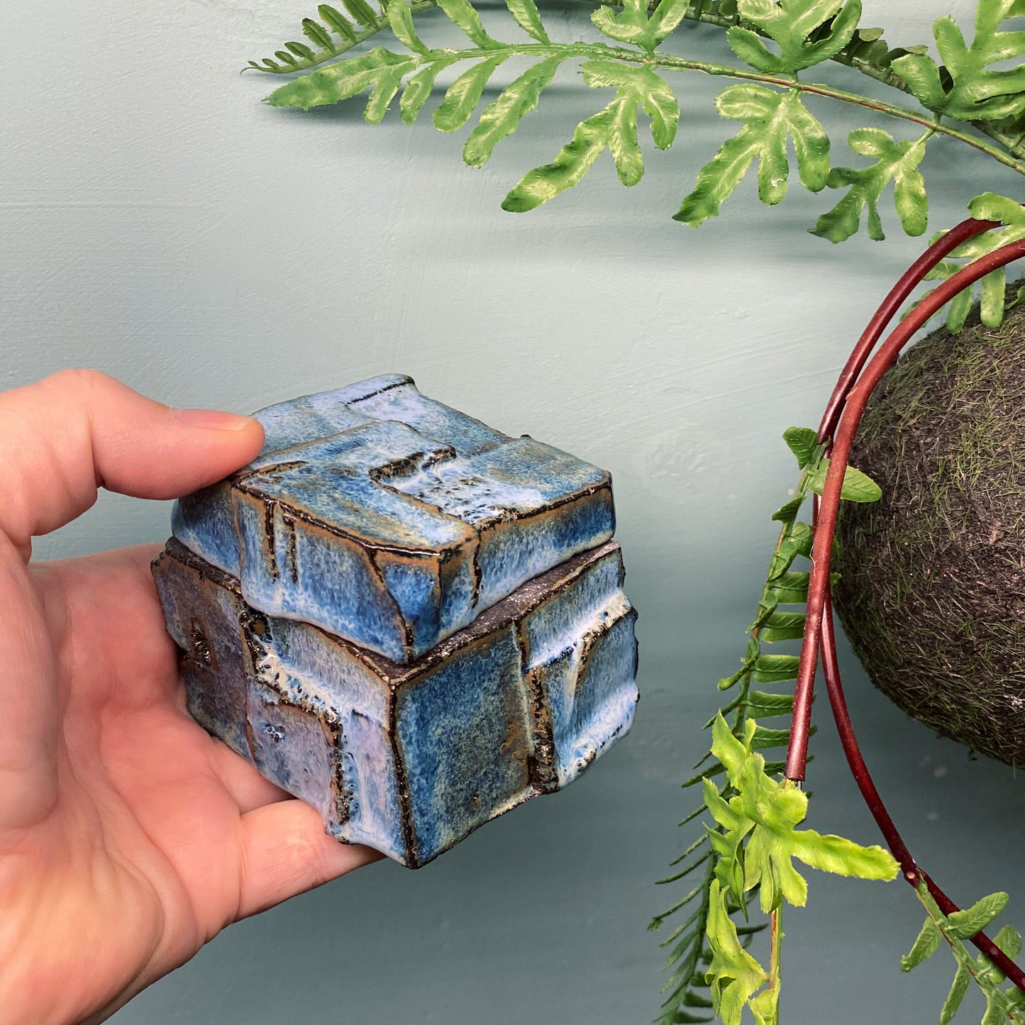 kurinuki box Indigo