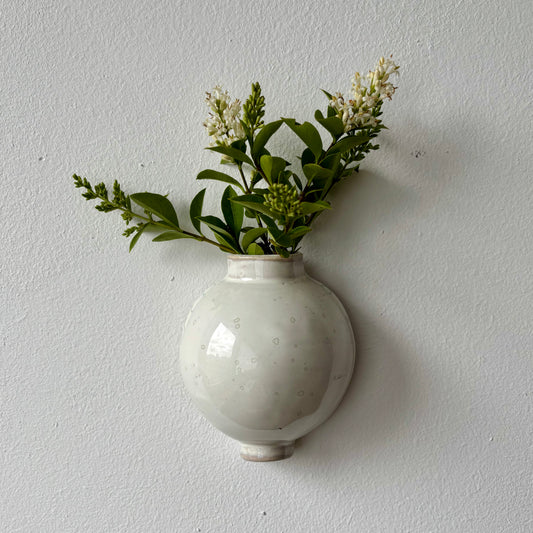 wall hanging moon jar sparkly white 5