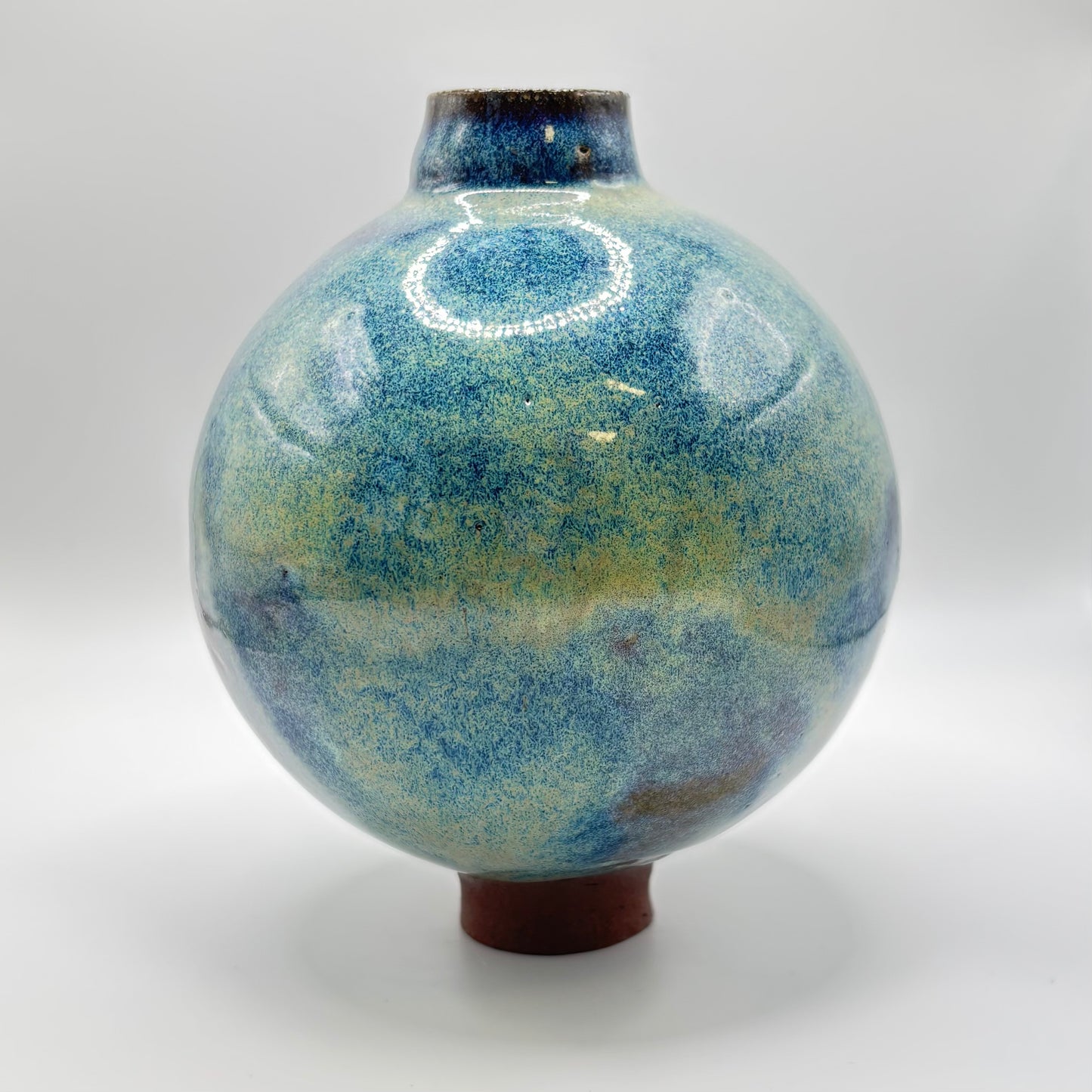 moon jar Blue side - NO. 1 medium