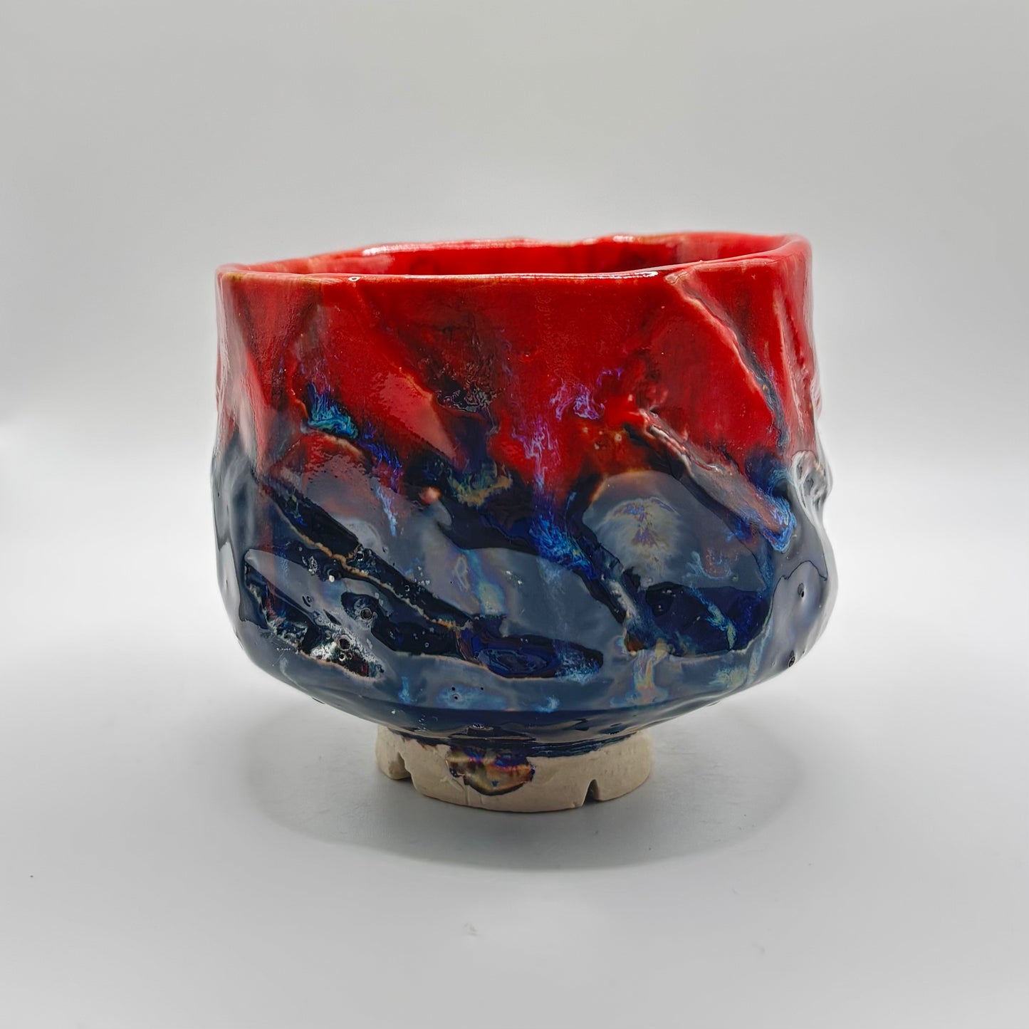 Black/red  chawan or matcha bowl FYA (no. 38)