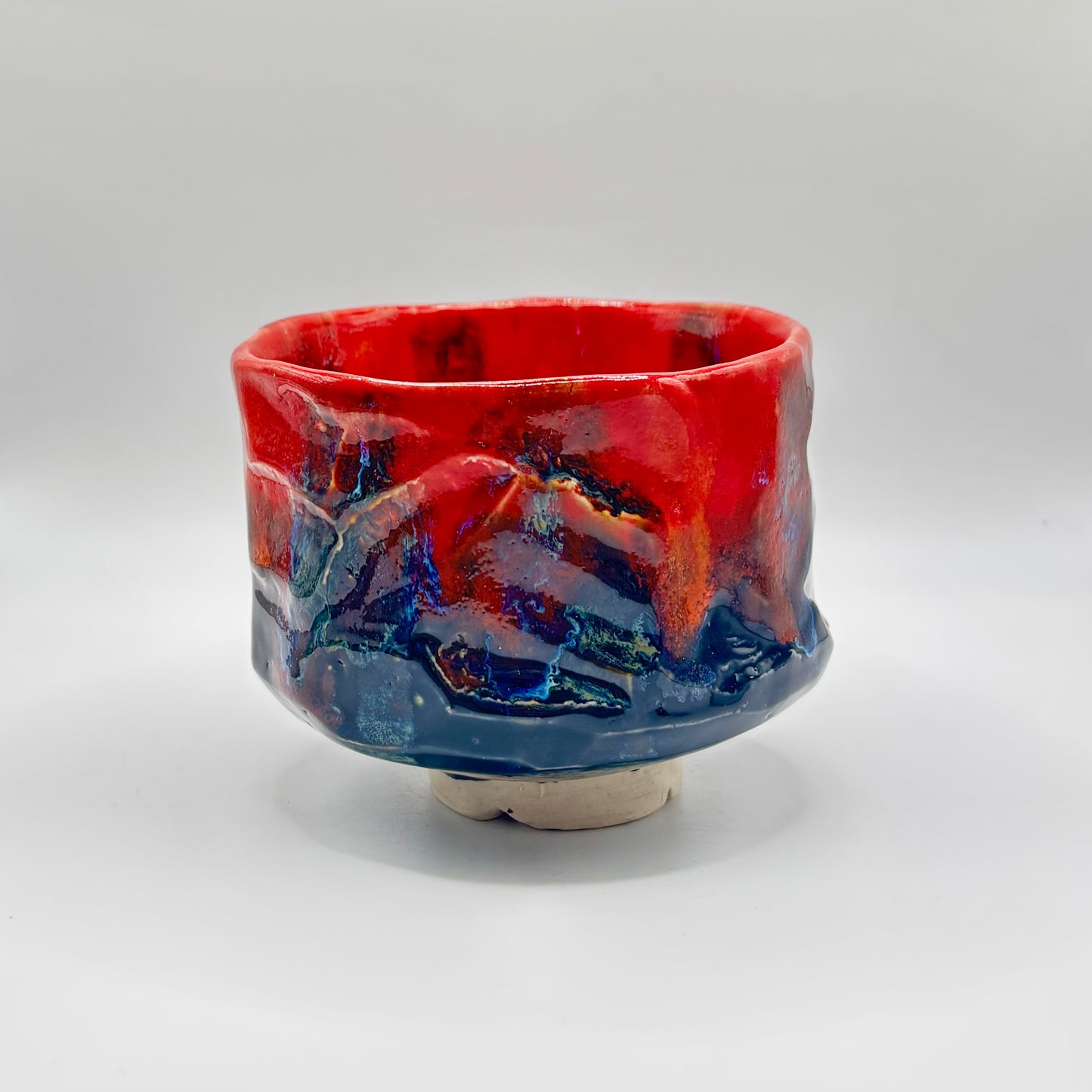 Black/red chawan or matcha bowl FYA (no. 36)