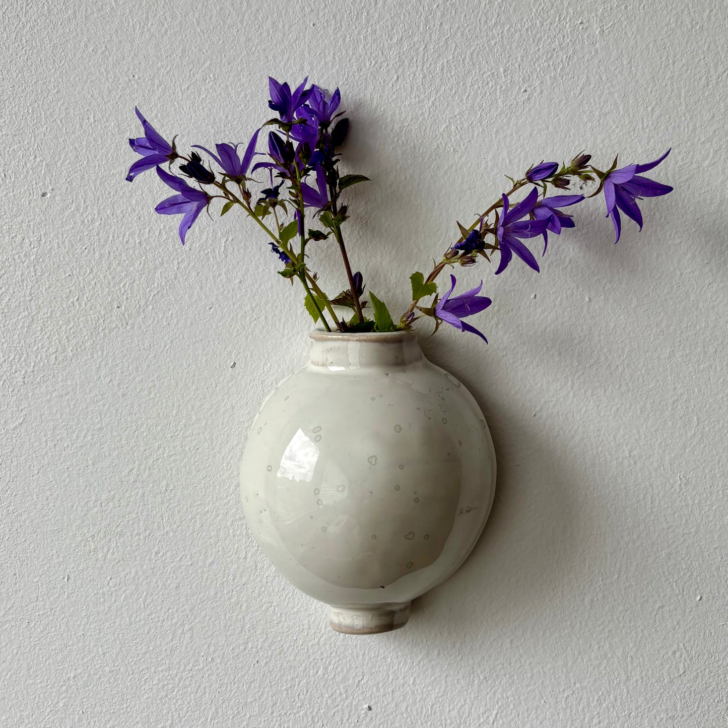 wall hanging moon jar sparkly white 5
