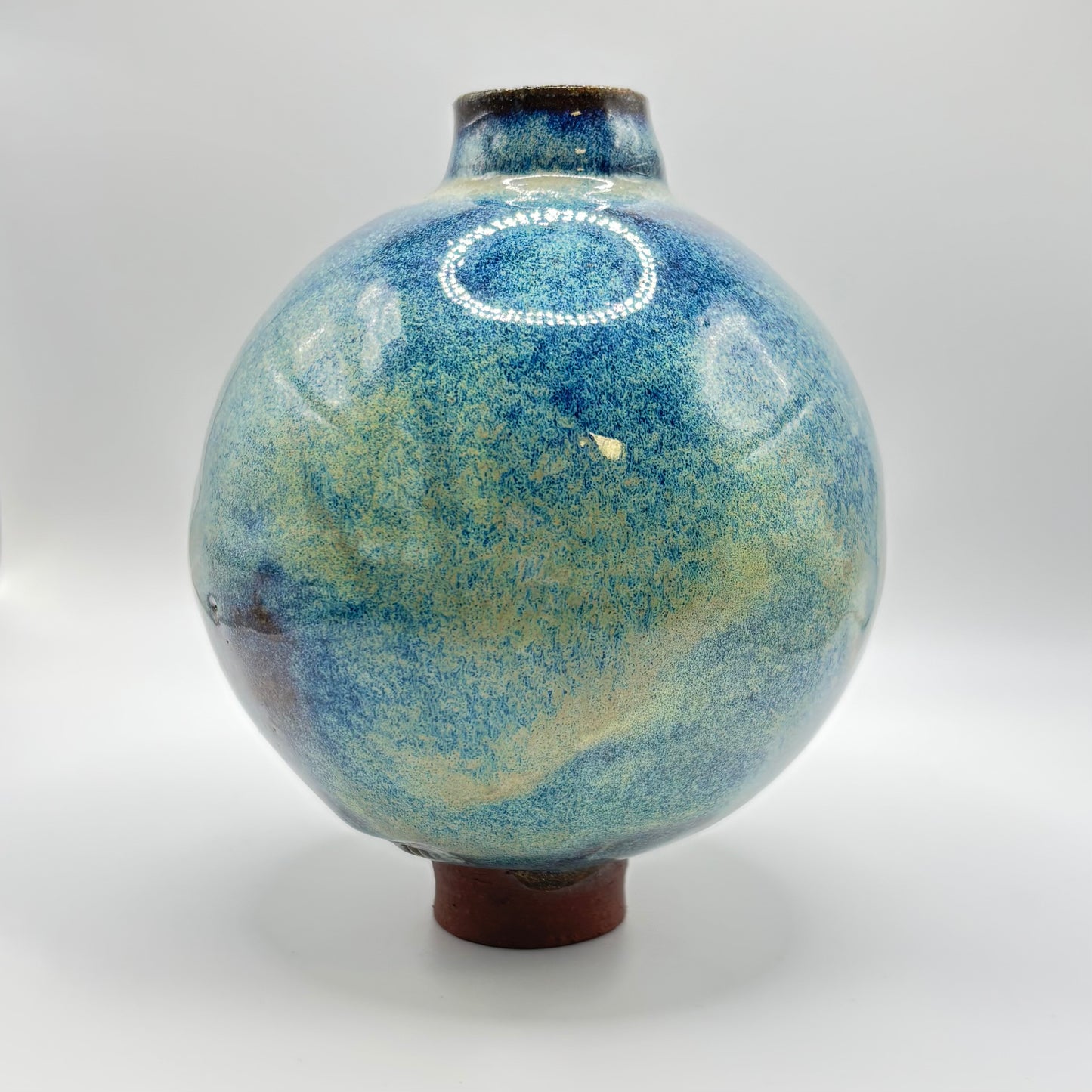 moon jar Blue side - NO. 1 medium