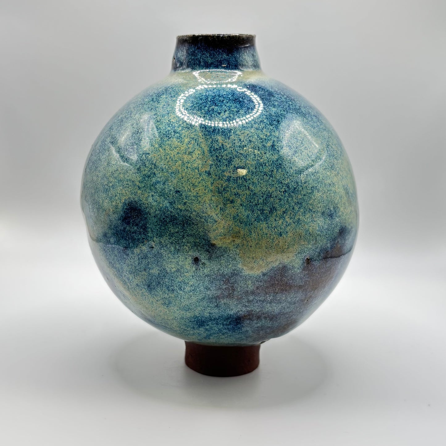 moon jar Blue side - NO. 1 medium