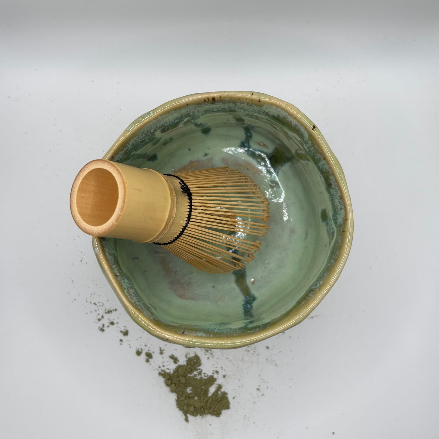 celadon chawan or matcha bowl (no. 10) large