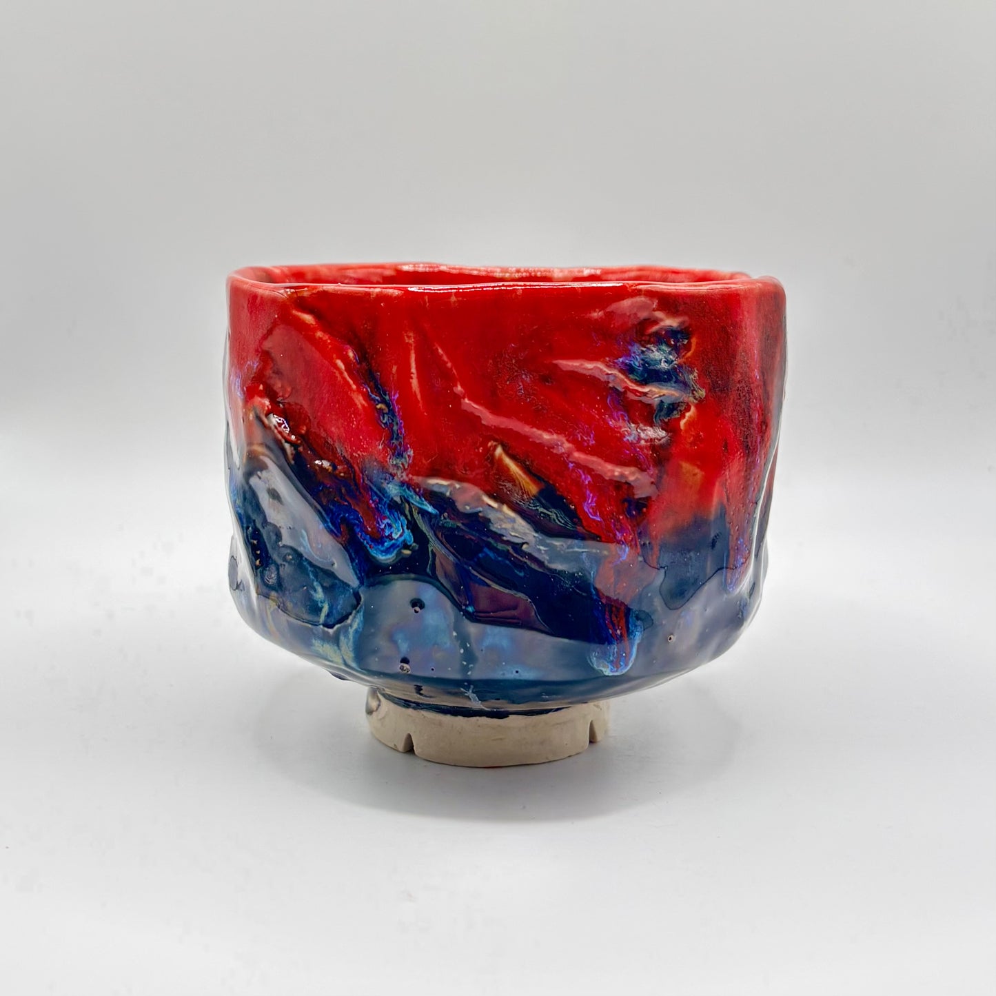 Black/red  chawan or matcha bowl FYA (no. 38)