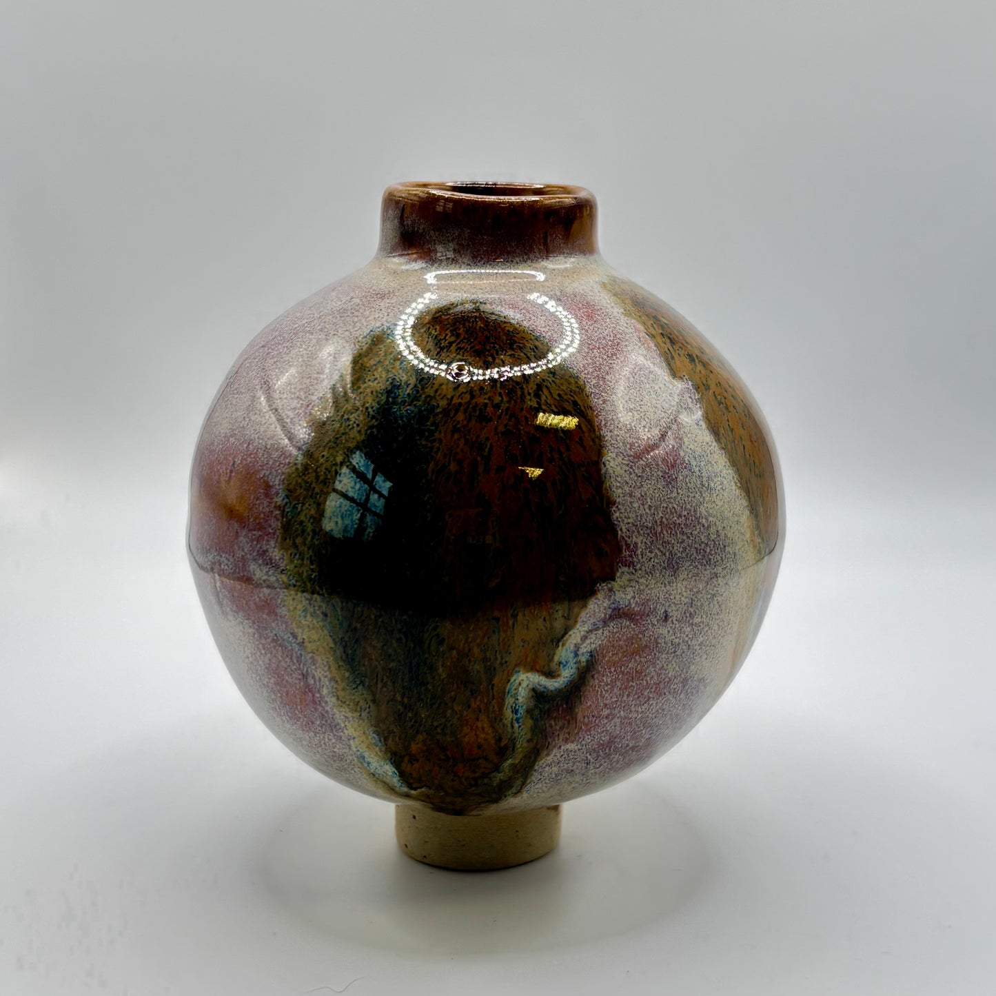 brown moon jar Yun - NO.18 small