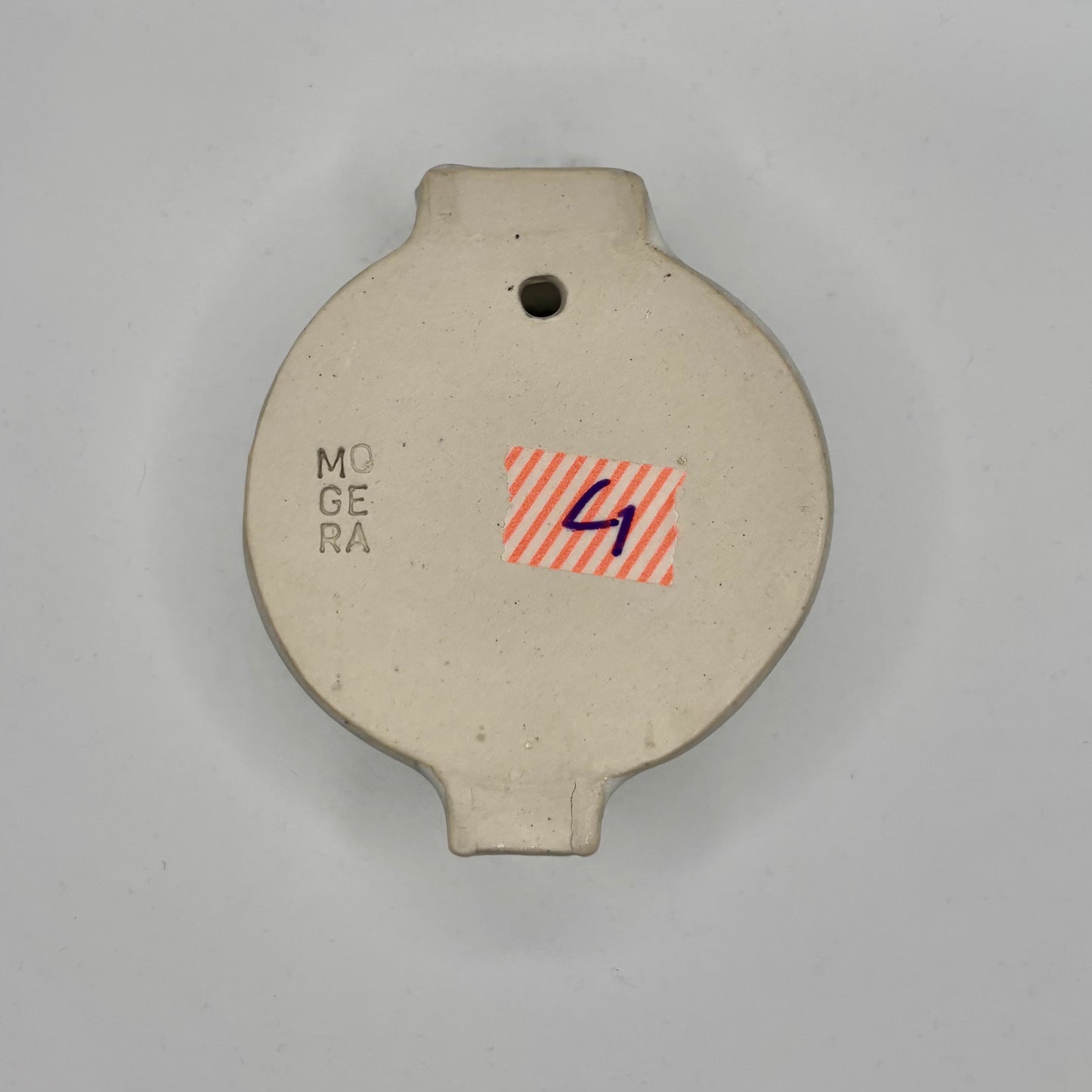 wall hanging moon jar matt white 4