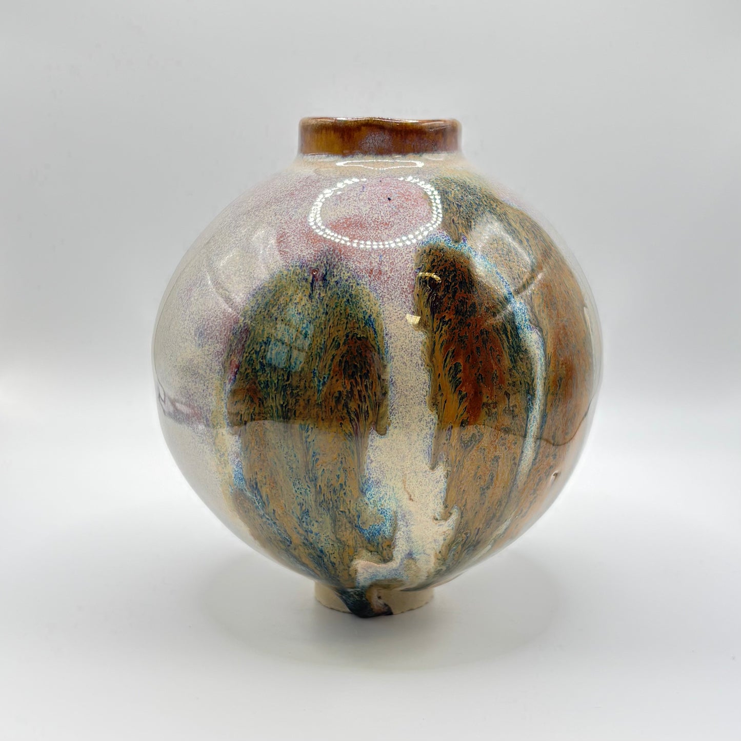brown moon jar Yun - NO 3 medium
