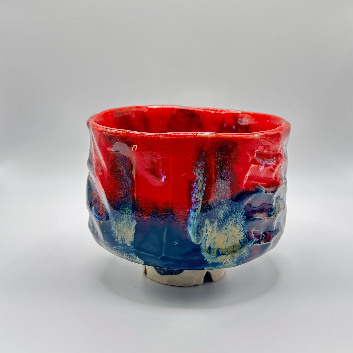 Black/red chawan or matcha bowl FYA (no. 34)