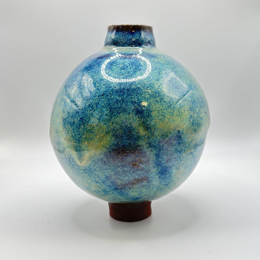 moon jar Blue side - NO. 1 medium